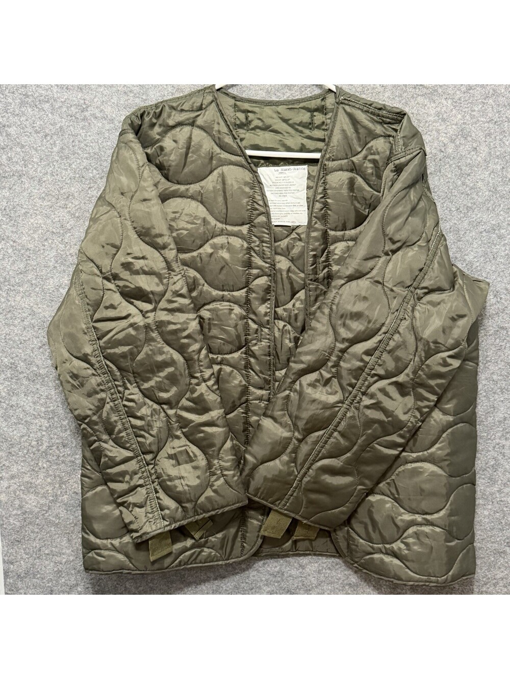 Rothco M-65 Field Jacket Liner Men’s Small Olive Drab Quilted Military